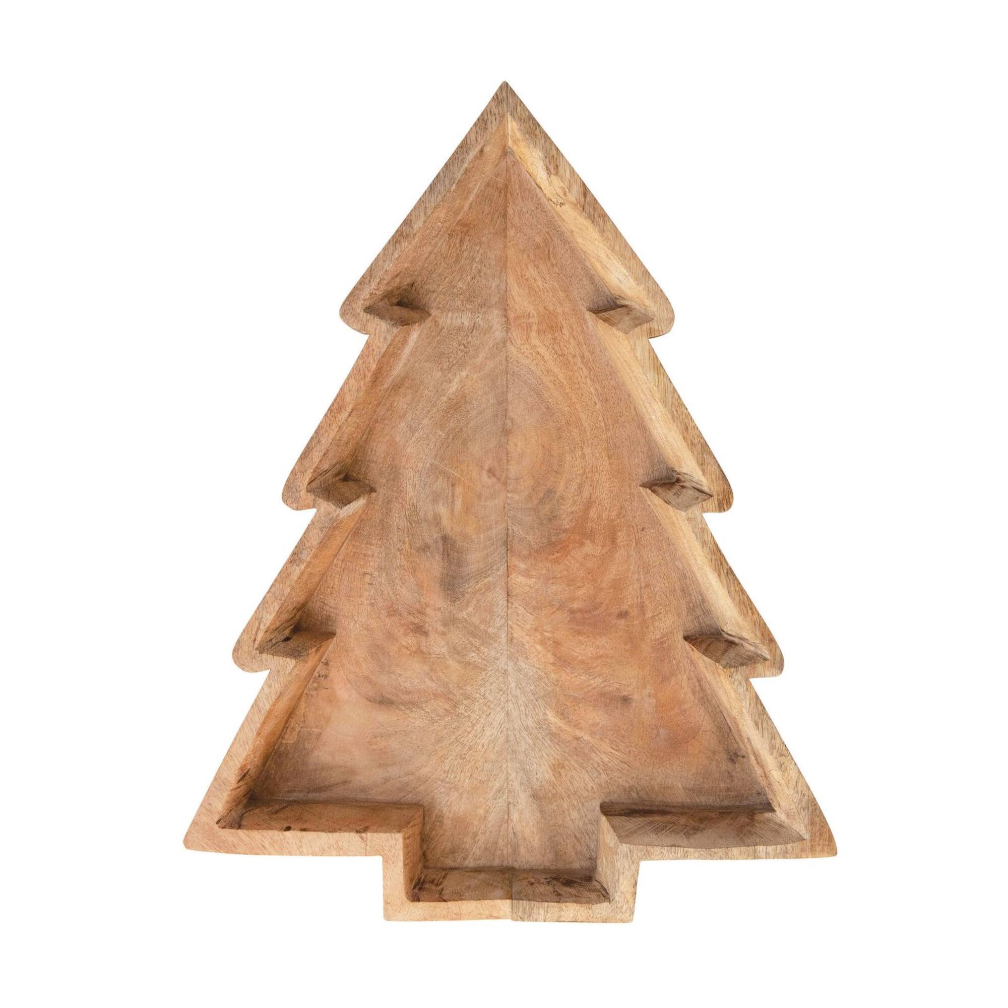 Hello Honey® Mango Wood Tree Shaped Serving Tray